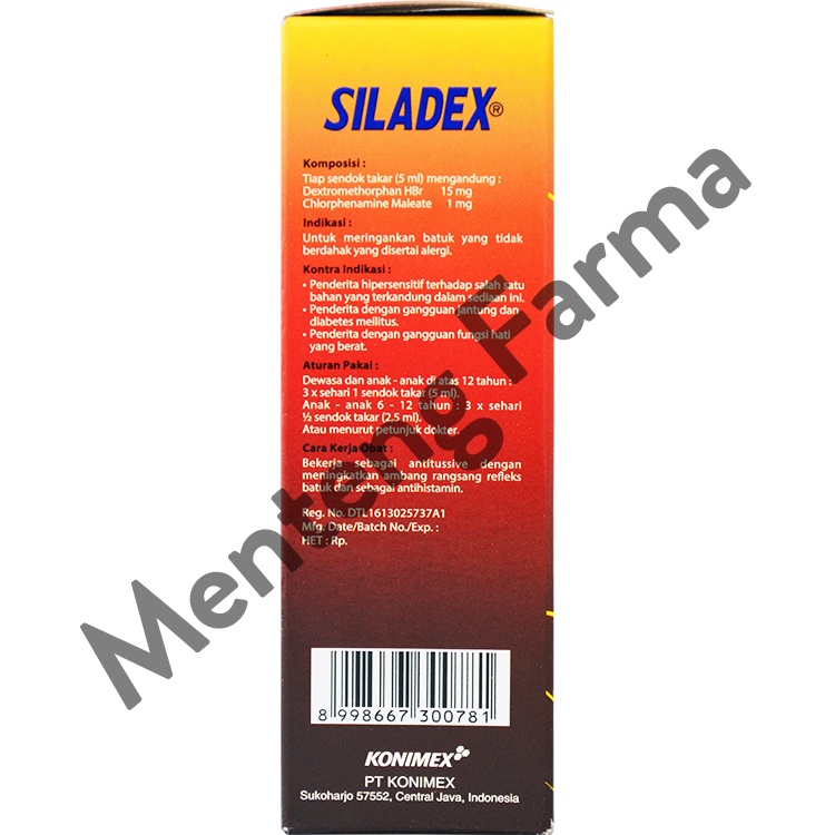 Siladex Antitussive (Siladex Batuk Tidak Berdahak) 60 mL