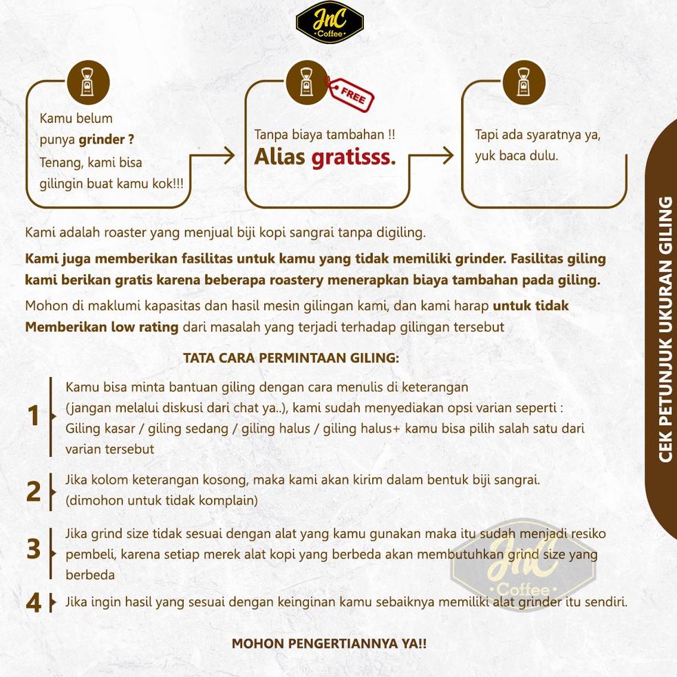 

Produk Premium JnC Silver House Blend 250 Gr 100% Arabica 0X