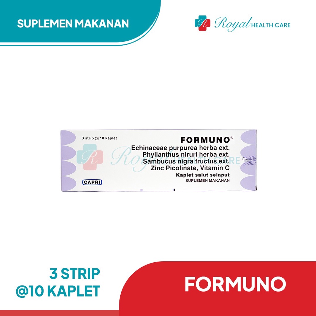 FORMUNO STRIP 10 TABLET Untuk Meningkatkan Imunitas dan Mempercepat Proses Pemulihan