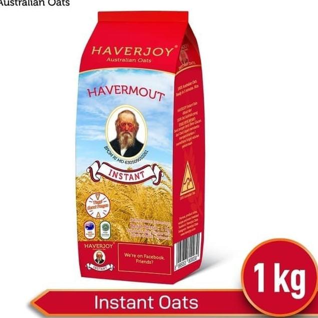 

✨TERBARU✨ Havermout Haverjoy Instant Oats 1kg 1 kg apermut 