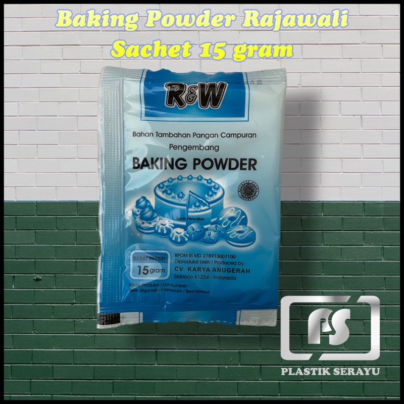 

Baking Powder Rajawali R&W Sachet 15 gram / Ekonomis baking powder double active