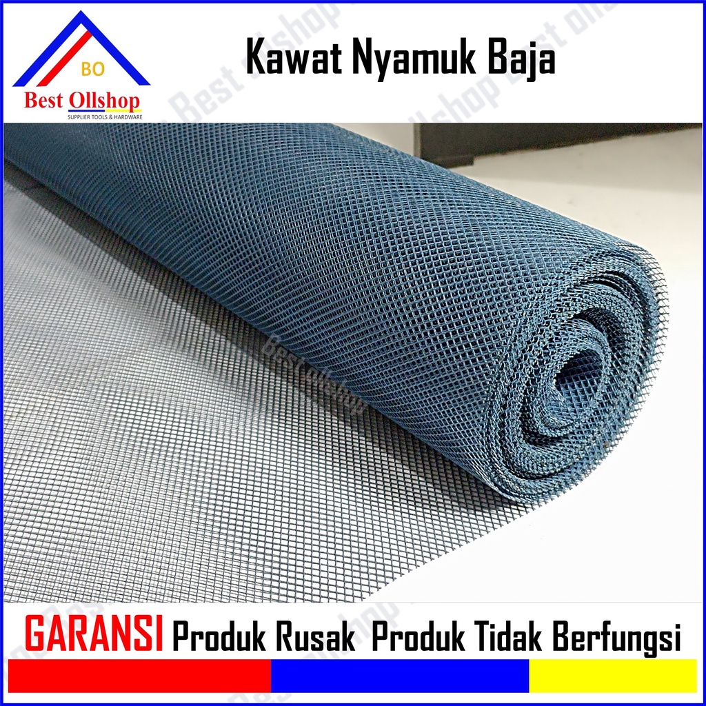 Kawat Nyamuk Jaring Baja / Kasa Nyamuk / Jaring Kawat Parabola Warna Wire Mesh PVC Tebal 50 Cm