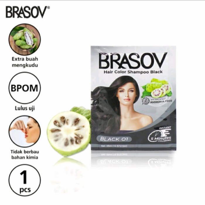 

BRASOV HAIR COLOUR SHAMPOO BLACK