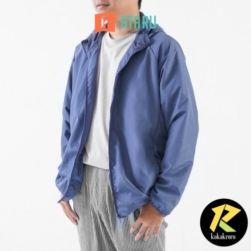 Ataru Ukuran Xxl Jaket Foldable - Biru Steel