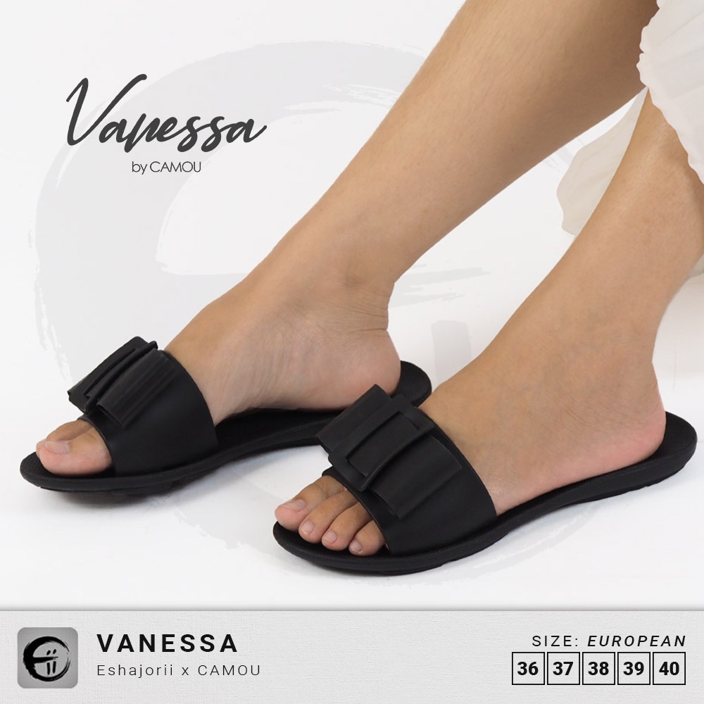 Sandal Slide Flats Wanita CAMOU Vanessa