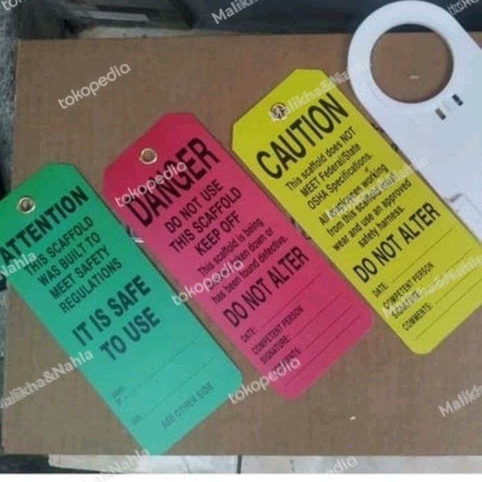 

HEAVYDUTY SCAFFOLDING TAG DANGER