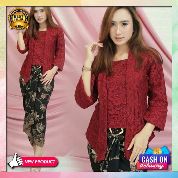 Setelan Kebaya Wisuda Set Kby Dwasa Kekinian Setlan Kbyak Kondangan Bsju Set Kabaya Dewasa Oneset Ke