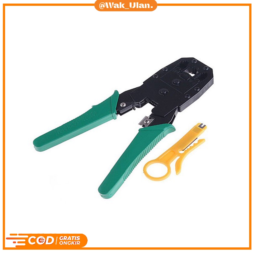 TANG TANK CRIMPING CREMPING ALAT TOOL TOOLS 3 LUBANG RJ45 DAN RJ11 KABEL JARINGAN LAN