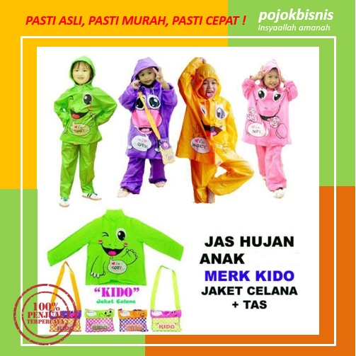 JAS HUJAN ANAK / JAS HUJAN ANAK LAKI LAKI / JAS HUJAN ANAK PEREMPUAN (4-7 tahun)