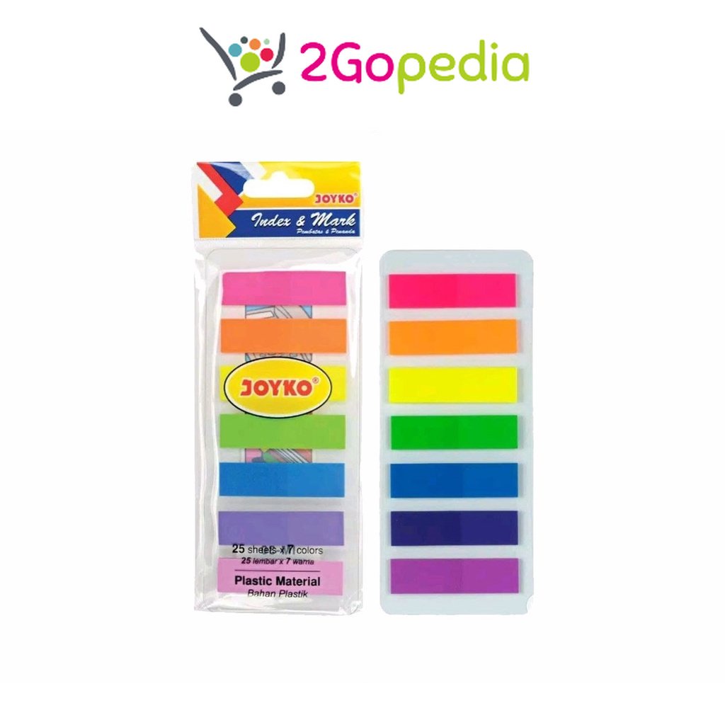

Pembatas IM-30 Index & Mark / Penanda 7 Warna Plastik Joyko Grosir Murah Atk