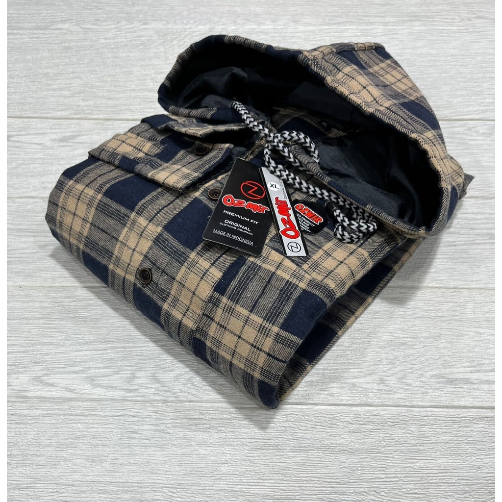 Xenon.Inc - Flanel Hoodie Original Premium M  L XL / Flanel Hoodie Pria / Flanel Hoodie Wanita / Kem