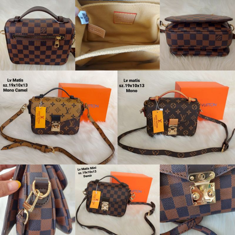 Tas Import Slempang Metis Small Free Box Semprem Size 19 LV Metis Mini