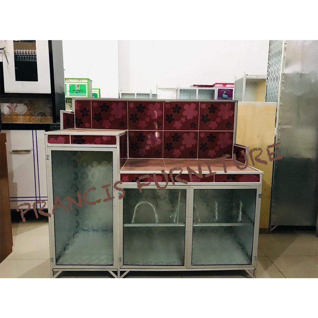 MEJA KOMPOR GAS MINIMALIS MEJA KOMPOR MINIMALIS ALUMINIUM MEJA KOMPOR MAGIC COM ALUMINIUM MINIMALIS 