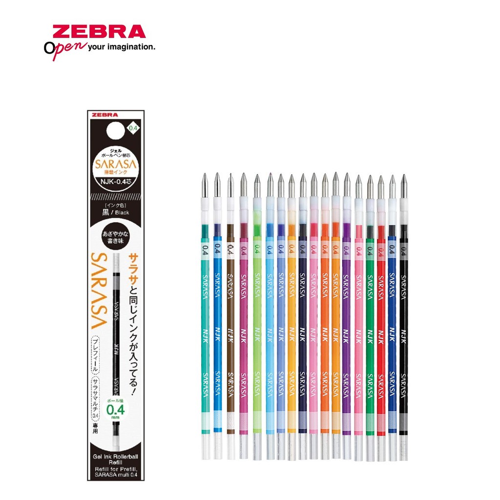 

Refill Zebra Sarasa Select Multi 0.4 mm Isi Ulang Gel Pen NJK-0.4