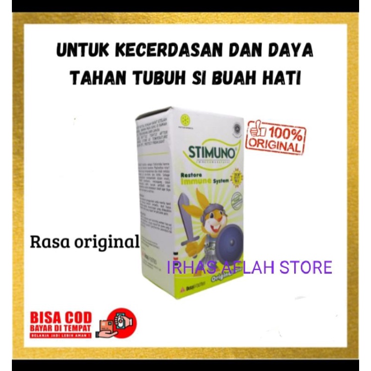 Stimuno Anak Sirup multivitamin Imun 100ml Rasa Original / Stimuno Syrup Ori