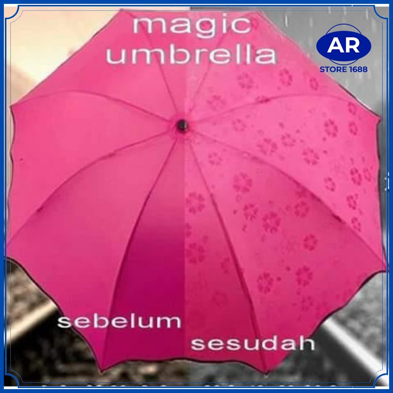 AR-PAYUNG MAGIC 3D LIPAT / UMBRELLA PORTABLE / PAYUNG HUJAN ANTI SINAR MATAHARI UV / PAYUNG LIPAT 3D MOTIF