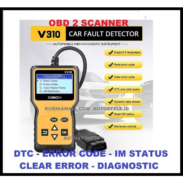 Obd2 Scanner Car Diagnostic Scan V310 Obd 2 Code Reader Scanner Ecu