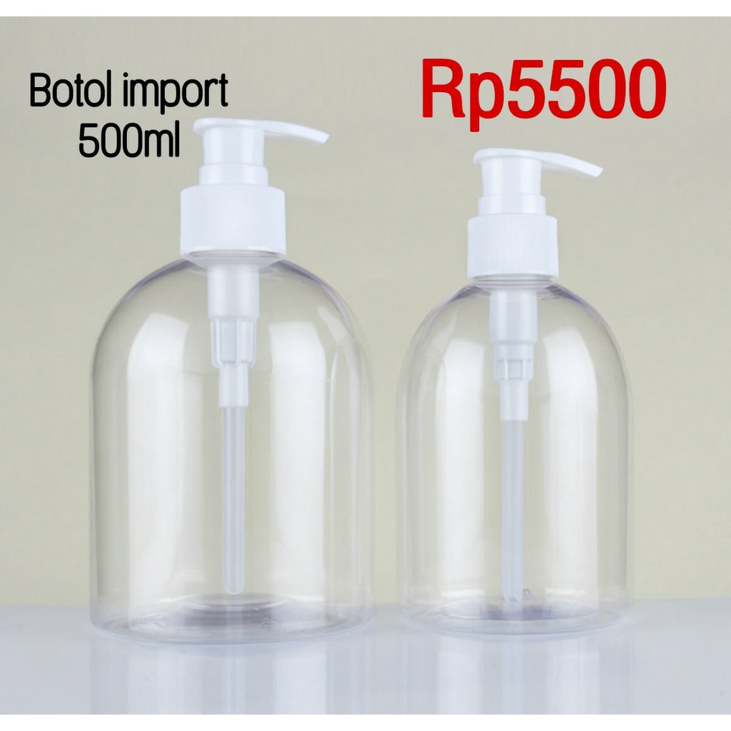 Jual Botol Pump 500ml Botol Pompa Botol Sabun Cair Shampoo Botol Sanitizer Botol Handwash Botol 2260