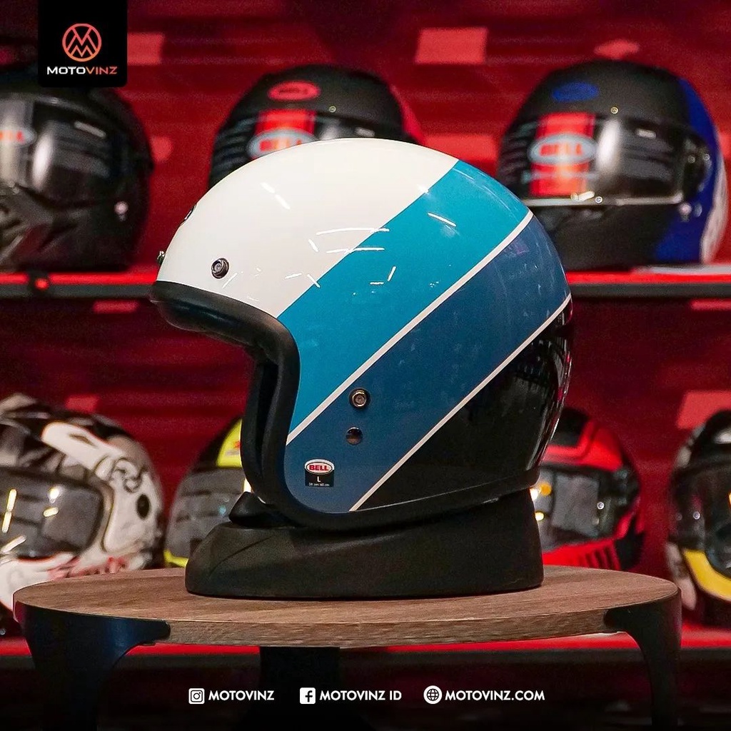 Jual Helm Half Face Bell C500 Custom 500 Riff Gloss All Varian Original