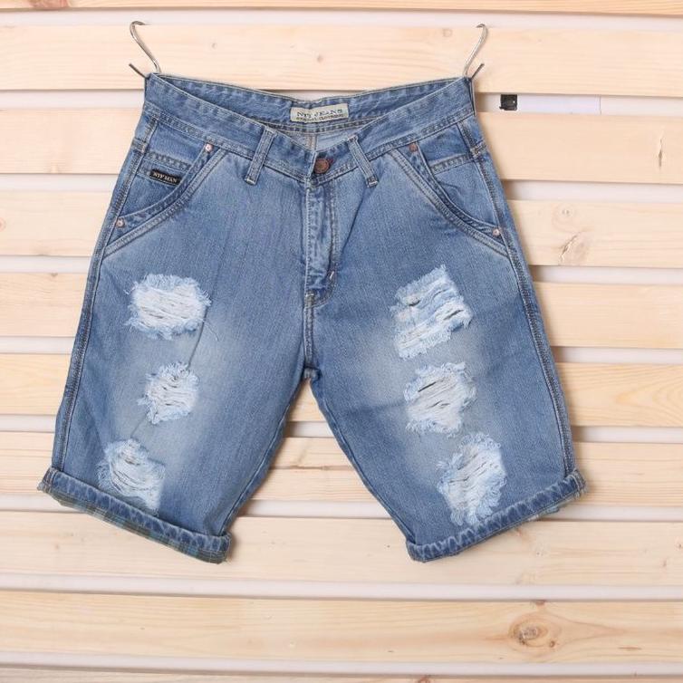 Harga Grosir--NTF CELANA PENDEK PRIA JEANS SOBEK TERBARU