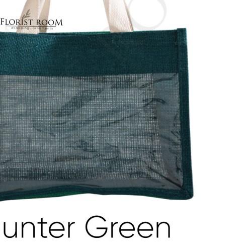 

Jute Flower Bag 2710195 - Hampers - Goodie Bag - Hunter Green, Tdk bs tukar