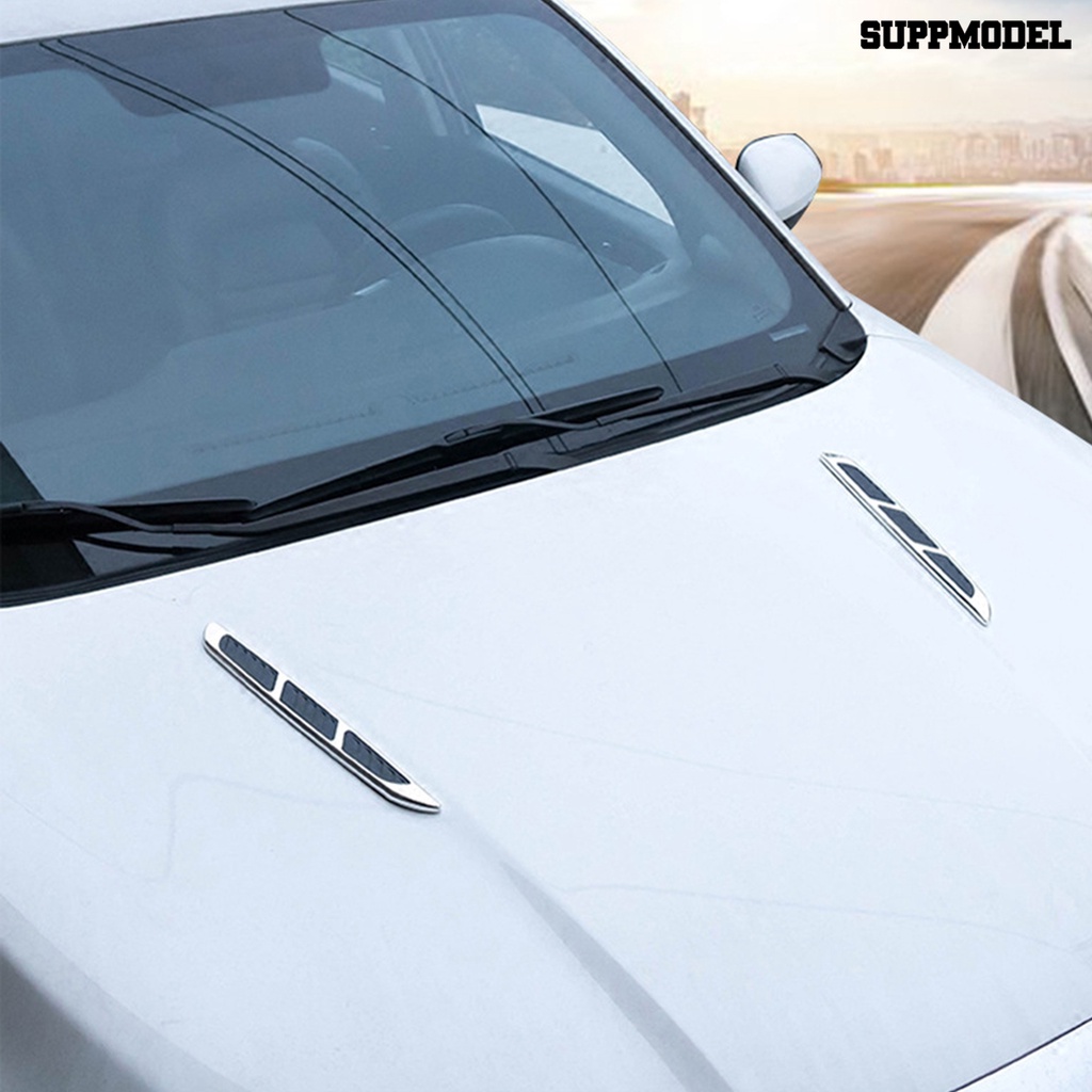 Sm - 2Pcs Stiker Cover Fender Ventilasi Udara Mobil Universal Bahan Plastik ABS