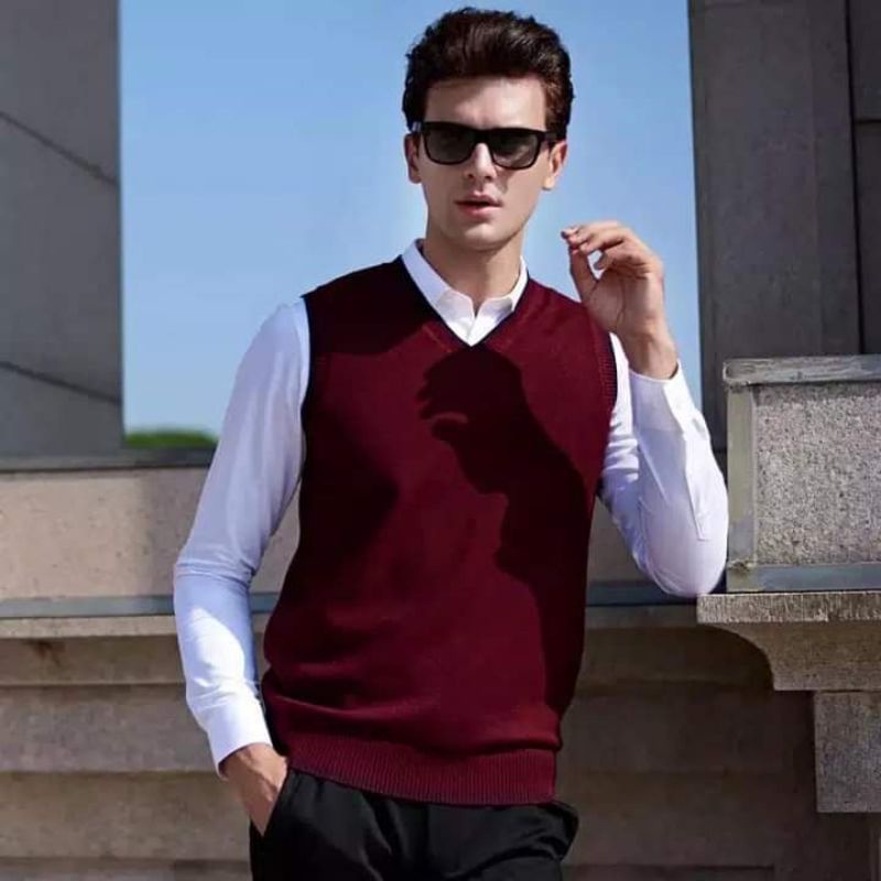 Sweater Rajut Pria / Rompi Pria Clasic TERMURAH