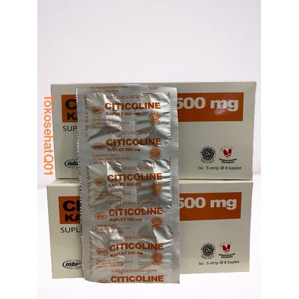 Citicoline 500 mg Tablet / Suplemen Otak