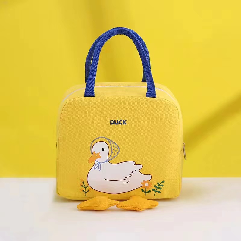 Lunch Bag Duck / Tas Bekal Waterproof Tahan Panas Dan Dingin Motif Bebek