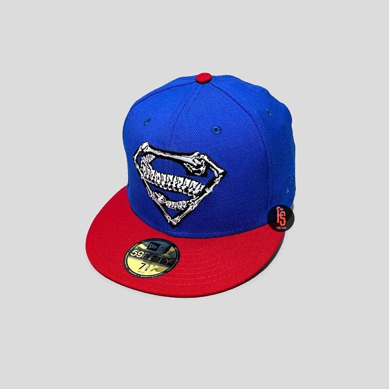 TOPI NEW ERA ORIGINAL 5950 SUPERMAN AZURE BLUE RED