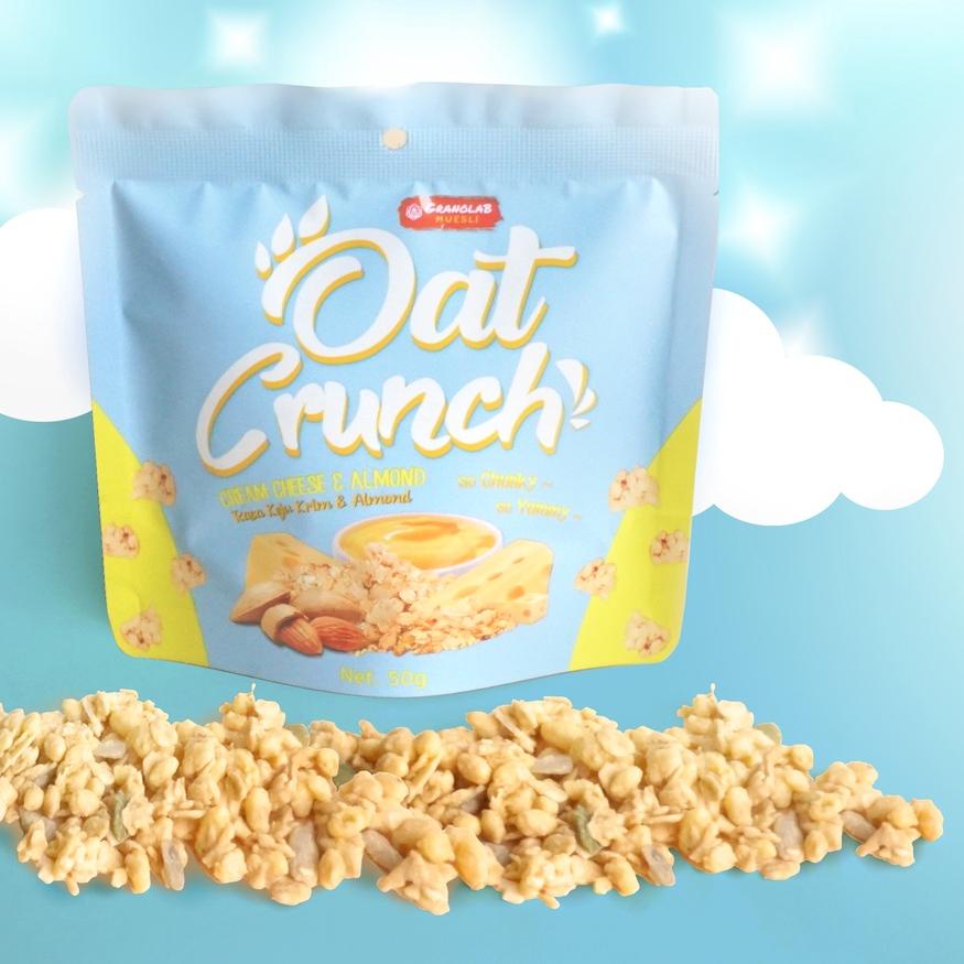 

11.11✔️Paket Cemilan Oat Crunch Cream Cheese Almond 4 x 50gr|KD8