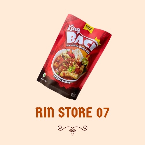 

king BACI/rasanya nampol/rajanya baso aci kas bandung,makanan instan yang siap santap(RIN STORE 07)