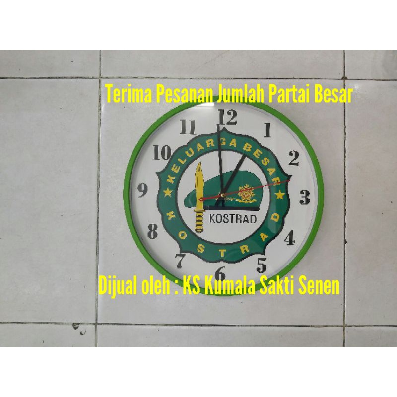 Grosir Murah Jam Dinding Kopasus Loreng-Kostrad Loreng-Mabes TNI Loreng-TNI AD Loreng