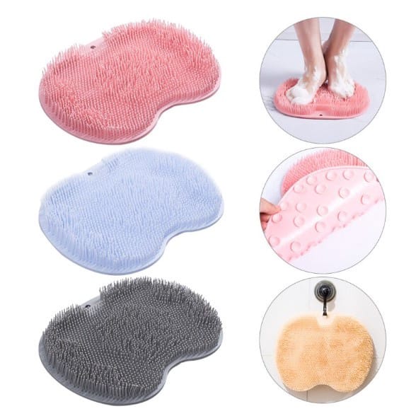 SIKAT PUNGGUNG TEMPEL SILICONE SCRUBBER MULTIFUNGSI UNTUK MANDI