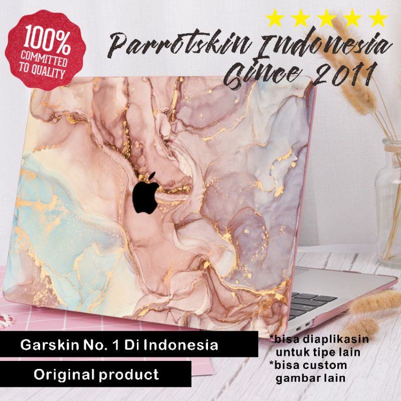 Skin Garskin Sticker Stiker Laptop Asus Acer Hp Macbook Lenovo Infinix Redmibook dll Premium All tipe case MARBLE