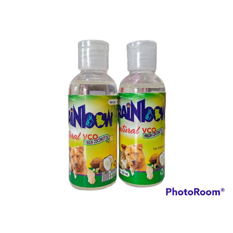 Rainbow Natural VCO Minyak VCO Kucing &amp; Anjing 60ml 100% Coconut Oil