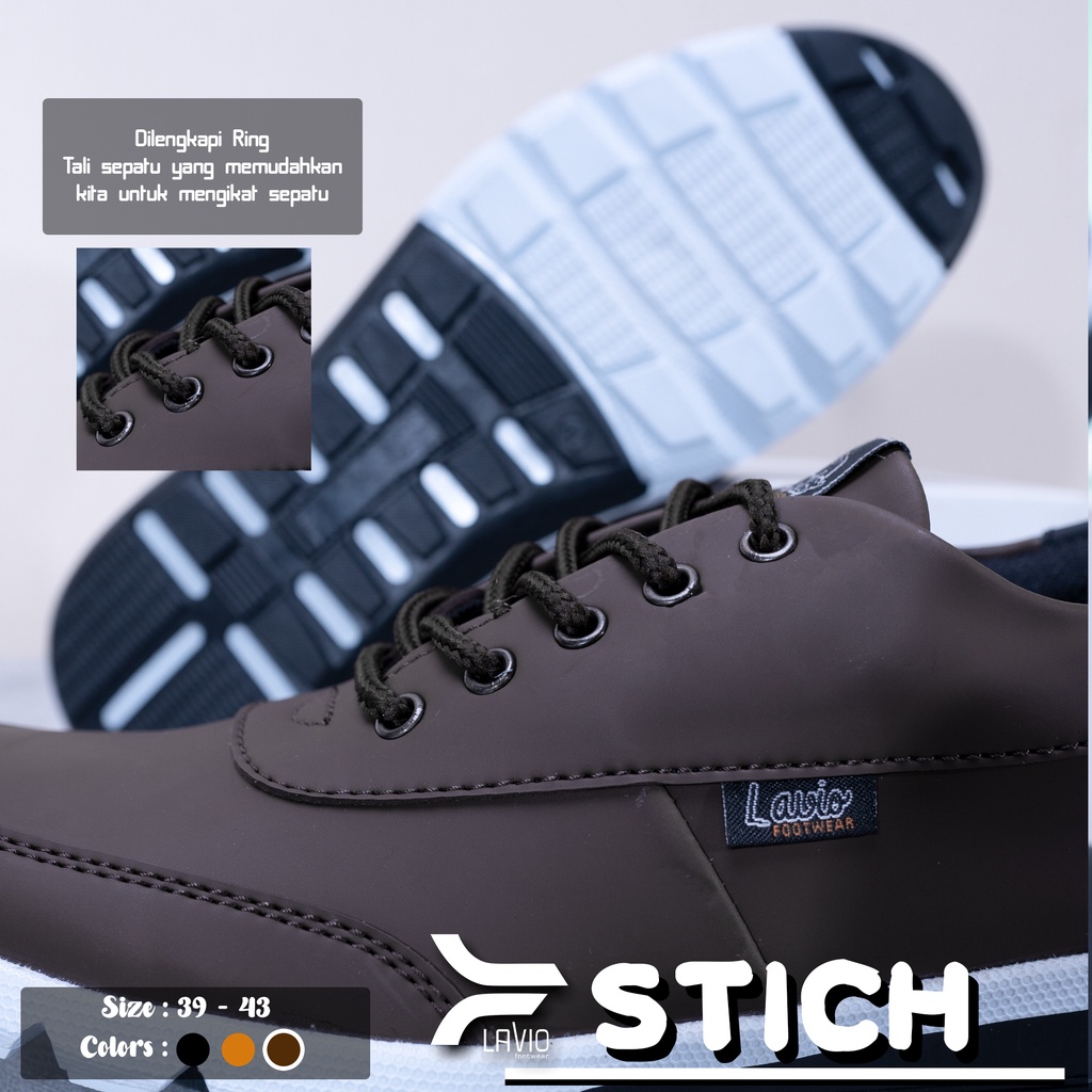 Sepatu Casual Pria Original Branded Keren Kekinian Lavio Stich