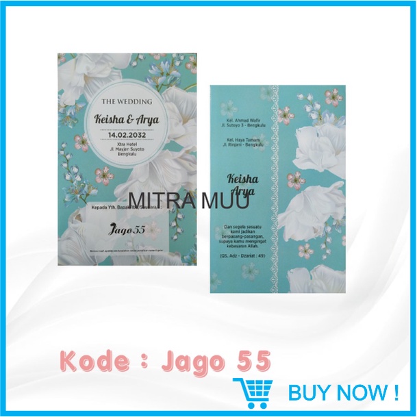 KERTAS BLANGKO UNDANGAN KOSONG JAGO 55 HARGA MURAH