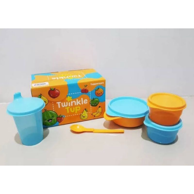 Peralatan Makan Bayi Tupperware Twinkle Tup (1 set*)