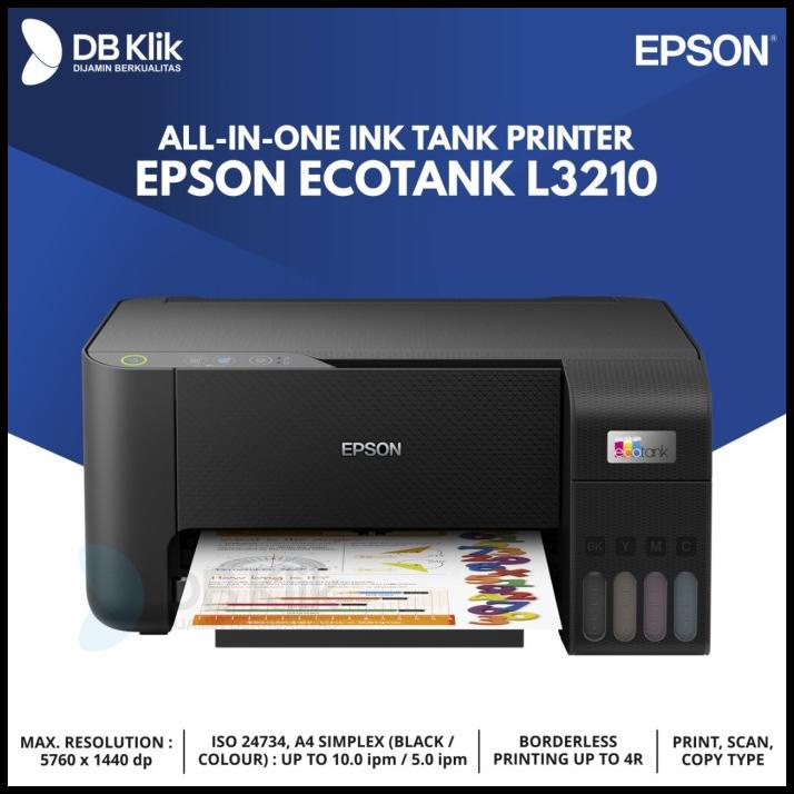 Printer Epson Ecotank L3210 A4 All In One-Epson L3210 Ink Tank Printer