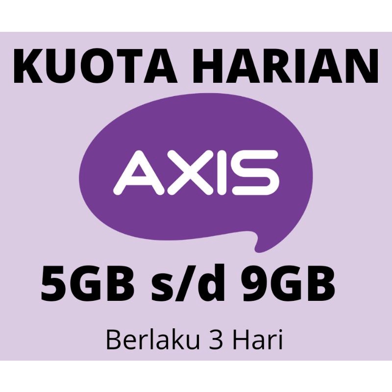 AXIS KUOTA 5GB - 9GB 3 HARI