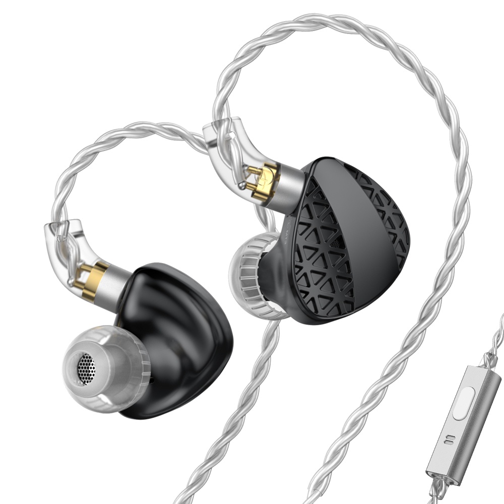 Trn MT3 Earphone In-Ear Dual-Chamber Dinamis N52 Magnet Zinc Alloy Untuk BAX EMA Kirin ST5 MT1