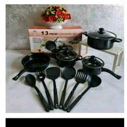 Paket Set Cookware Panci 13 PCS - Panci Set Spatula Teflon 13 in 1