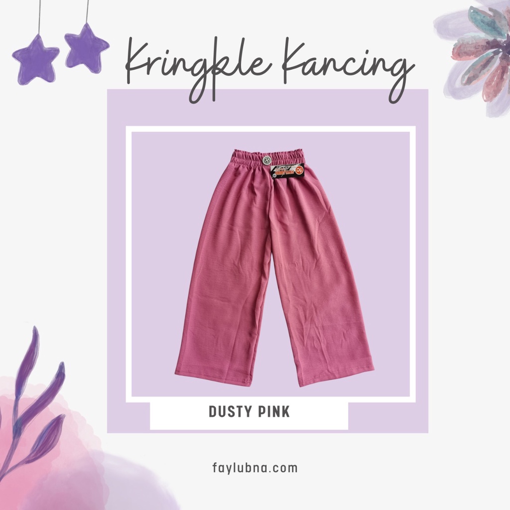 KULOT KRINGKLE KANCING ANAK 4-9 TAHUN / CELANA KULOT ANAK PEREMPUAN / KULOT ANAK KRINGKLE / KULOT ANAK TERBARU