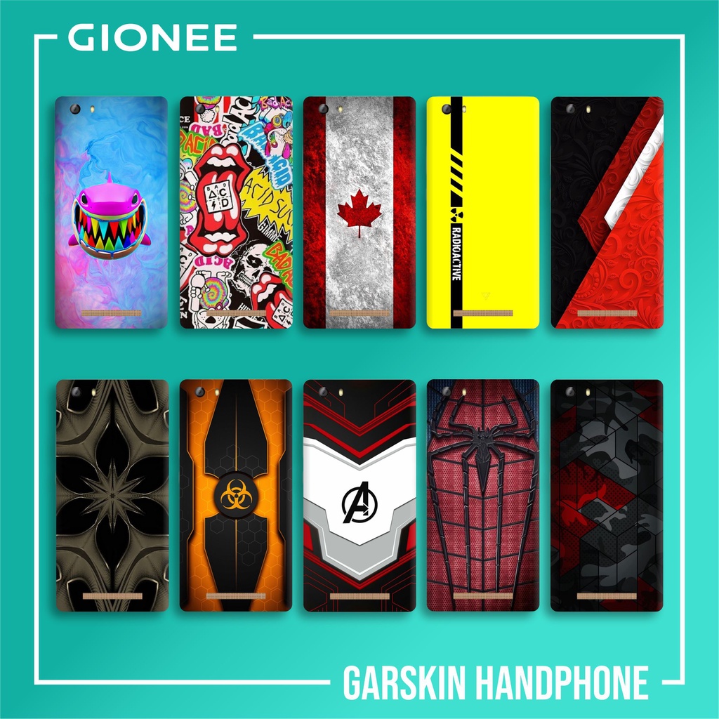 GIONEE M6 LITE SKIN GARSKIN CASE PROTECTOR DAPAT 2 PCS FREE CUSTOM GAMBAR BEBAS BISA COD