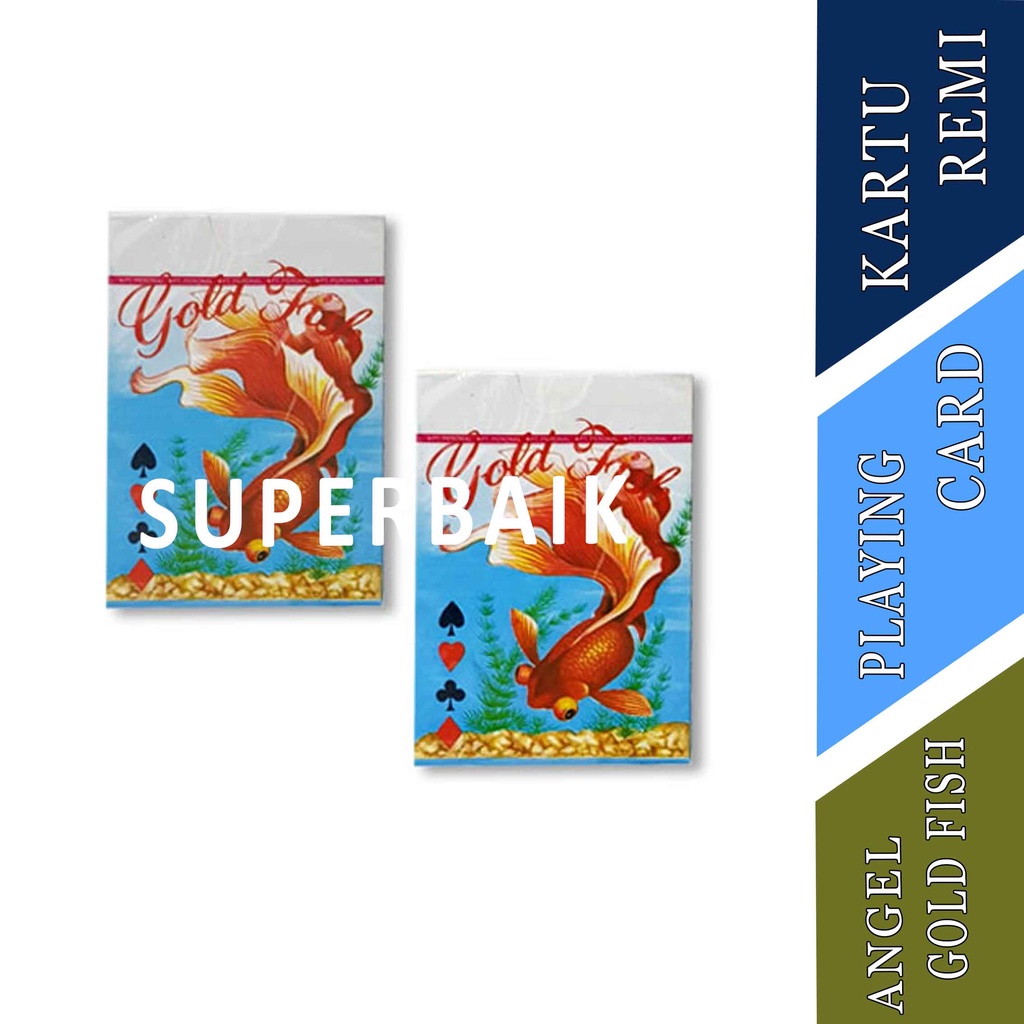 Mainan Kartu Remi - Kartu Remi GOLD FISH 838 - Playing Card - 1 Deck