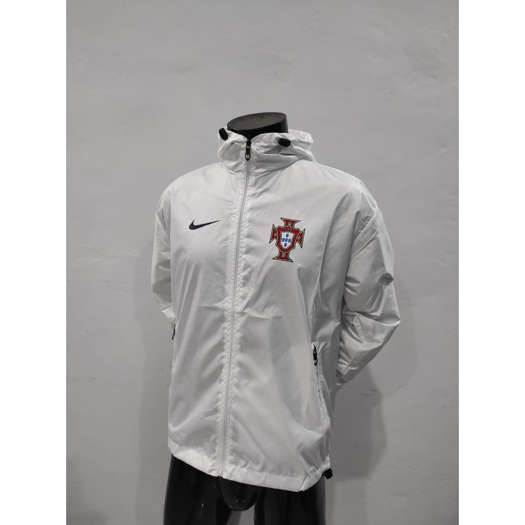 JAKET PARASUT TRAINING PORTUGAL WAHITE