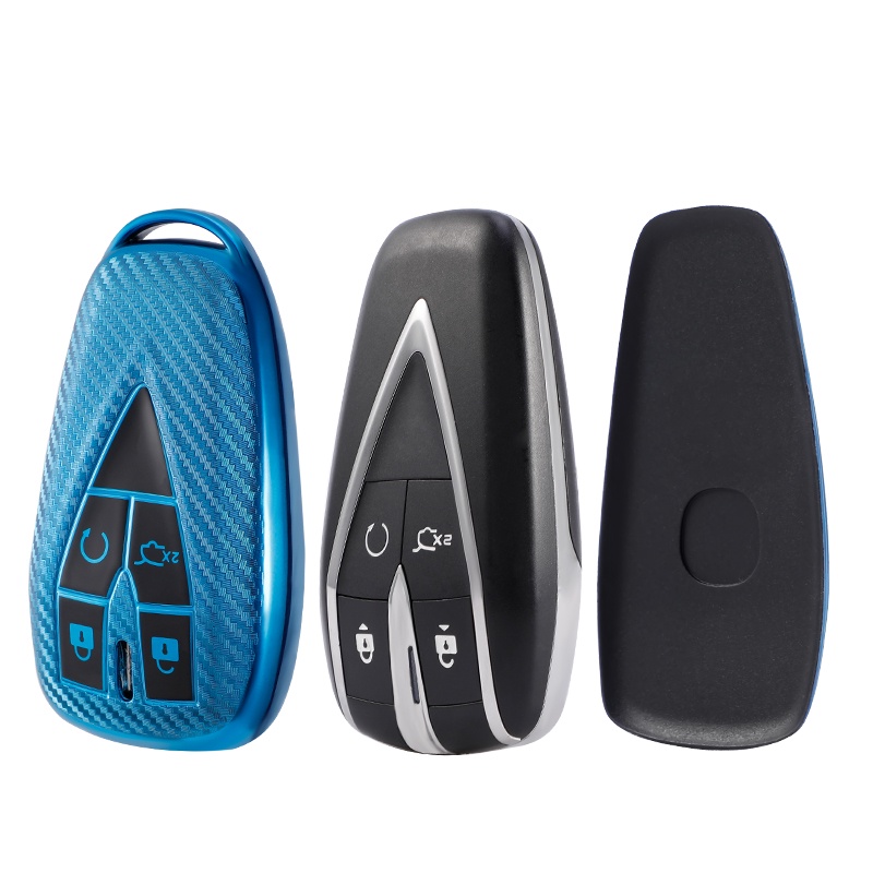 Casing Kunci Remote Mobil Bahan TPU Carbon Fiber Untuk Changan CS35 PLUS CS75PLUS CS55PLUS