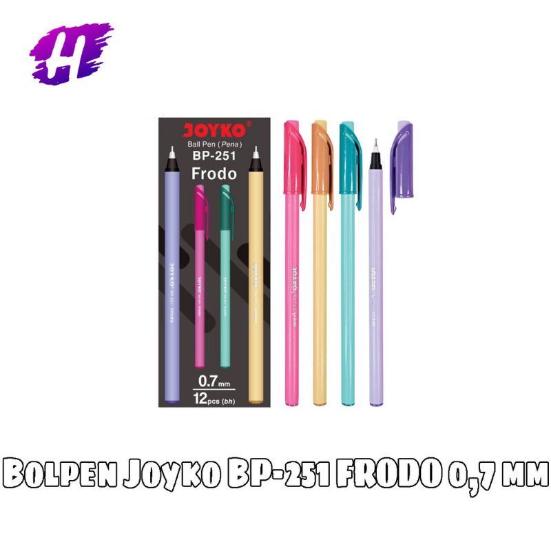 

1 Pcs Bolpen Ballpoint Pulpen Joyko BP-251 BP 251 Frodo 0.7 mm