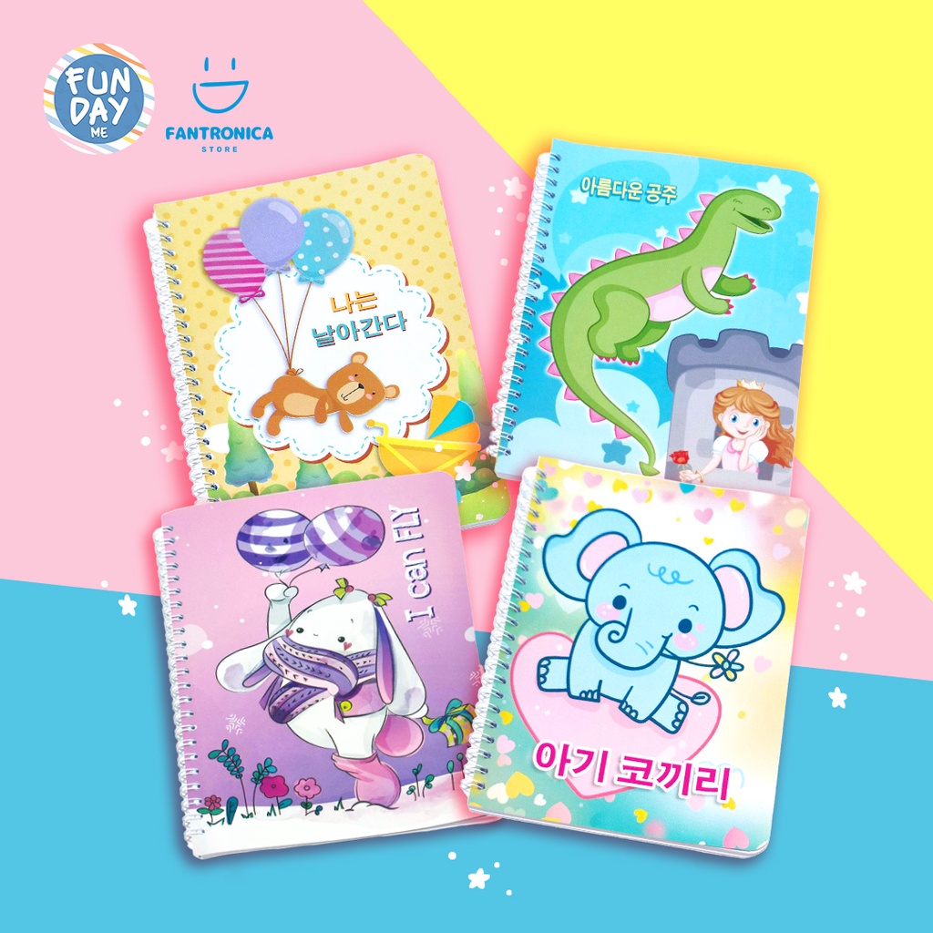 

Notes korea A5 / Notes spiral / buku tulis / buku notes bergaris / note catatan / buku jilid spiral
